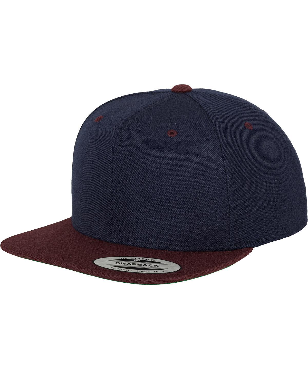 Flexfit by Yupoong YP002 The classic snapback 2-tone (6089MT) in Navy/Maroon