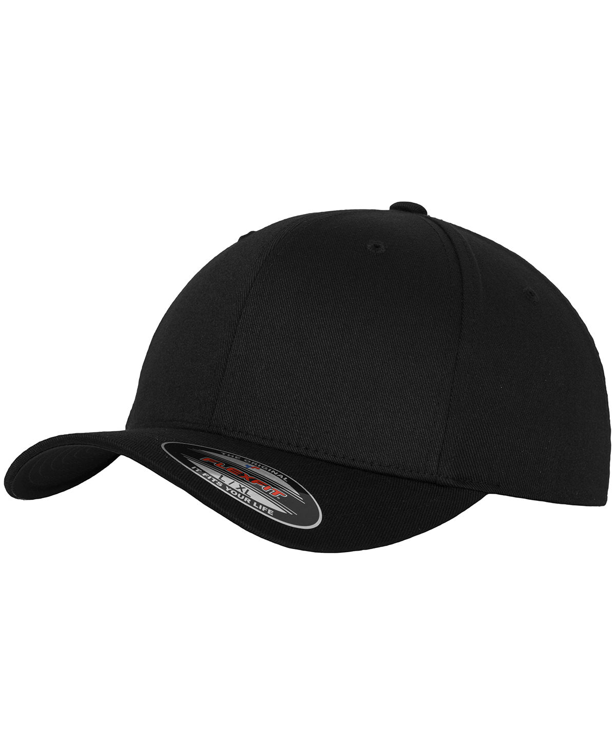 Flexfit by Yupoong YP004 Flexfit fitted baseball cap (6277) in Black/Black