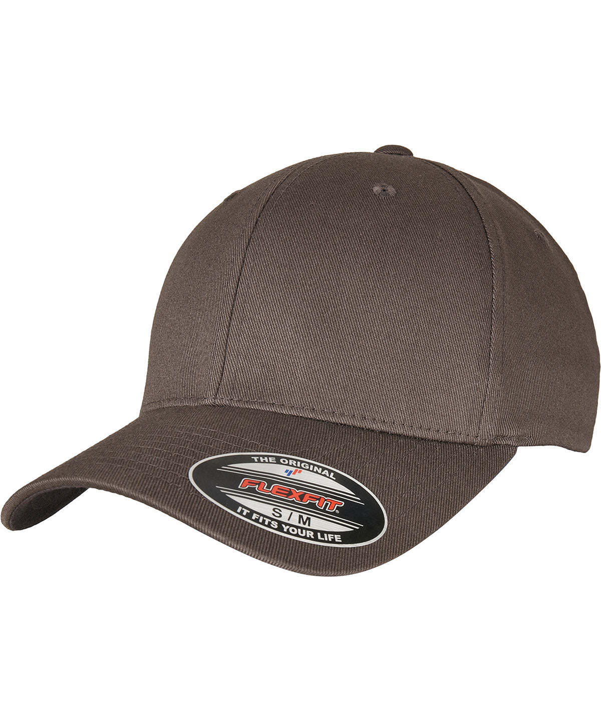 Flexfit by Yupoong YP004 Flexfit fitted baseball cap (6277) in Dark Grey/Dark Grey