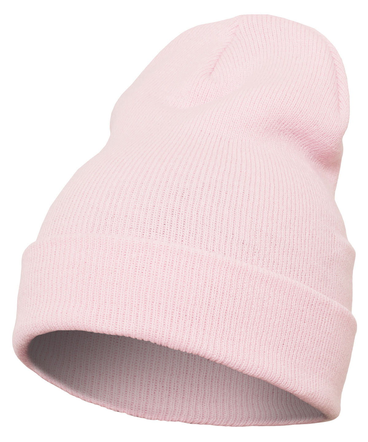 Flexfit by Yupoong YP012 Heavyweight long beanie (1501KC) in Baby Pink
