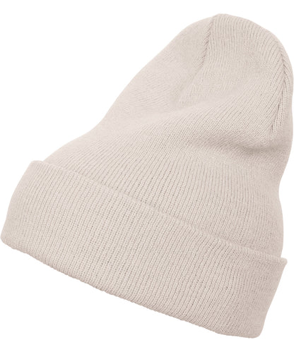 Flexfit by Yupoong YP012 Heavyweight long beanie (1501KC) in White Sand