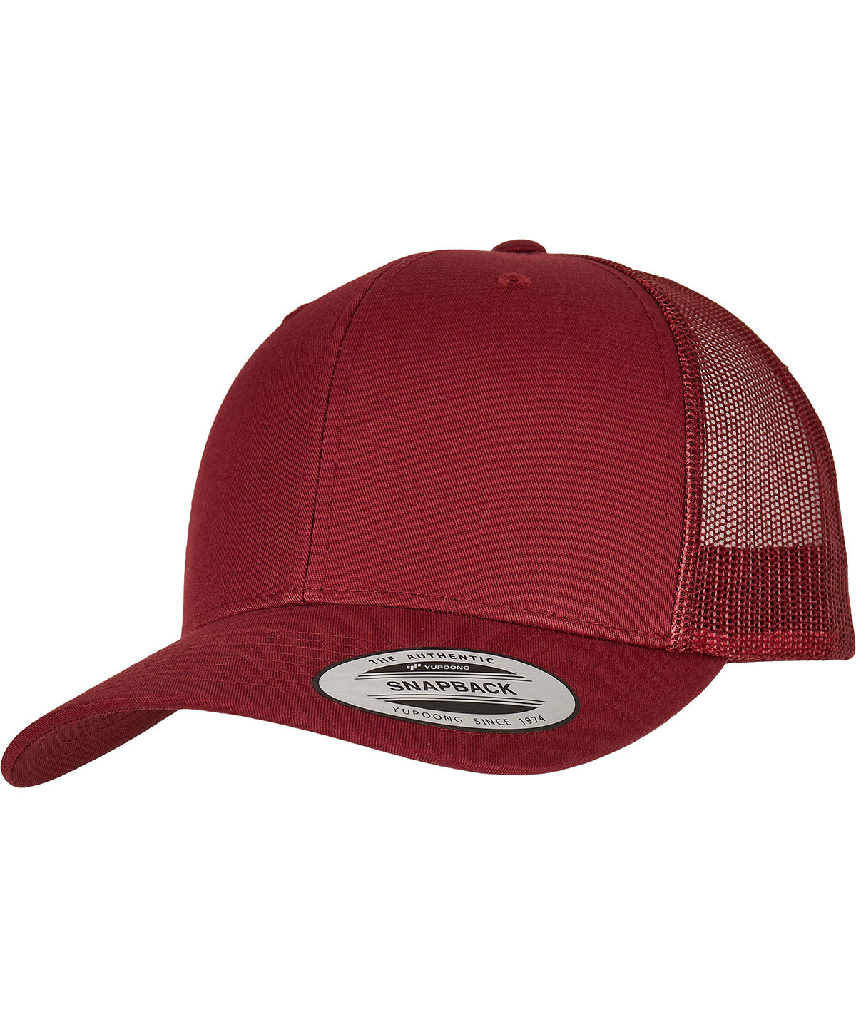 Flexfit by Yupoong YP023 Retro trucker cap (6606) in Cranberry