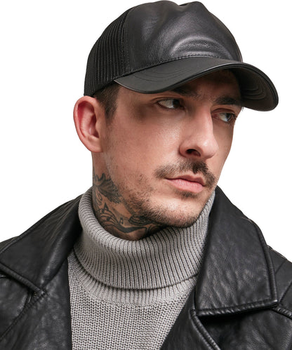 Flexfit by Yupoong YP038 Leather trucker