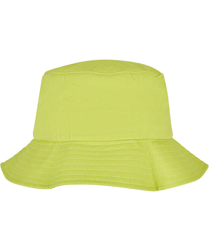 Flexfit by Yupoong YP039 Flexfit cotton twill bucket hat (5003) in Green Glow