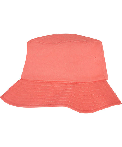 Flexfit by Yupoong YP039 Flexfit cotton twill bucket hat (5003) in Spiced Coral