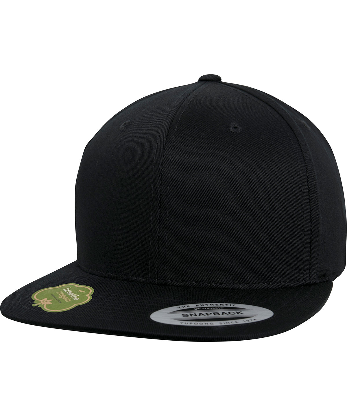 Flexfit by Yupoong YP086 Organic cotton snapback (6089OC) in Black