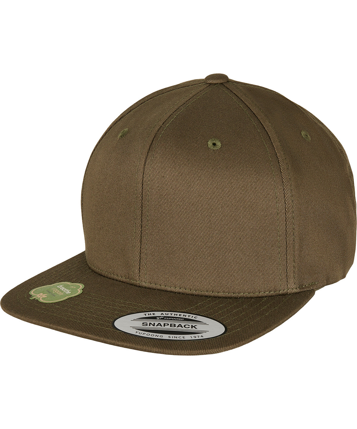 Flexfit by Yupoong YP086 Organic cotton snapback (6089OC) in Burnt Olive