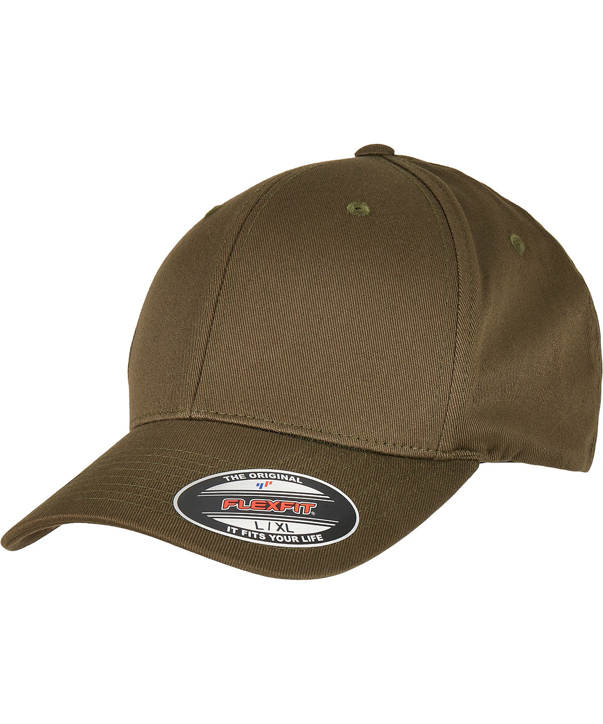 Flexfit by Yupoong YP113 Flexfit organic cotton cap (6277OC) in Burnt Olive