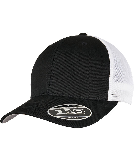 Flexfit by Yupoong YP152 110 mesh 2-tone cap (110MT) in Black/White