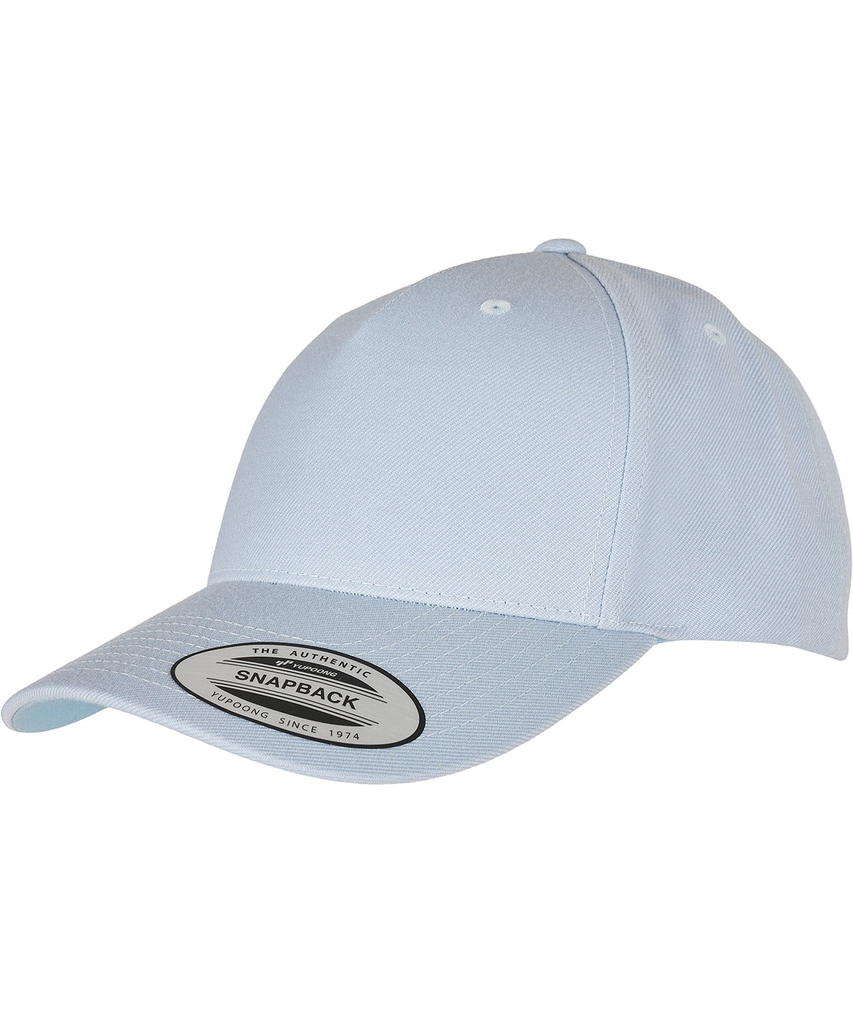Flexfit by Yupoong YP158 YP classics 5-panel premium curved visor snapback cap (5789M) in Ballad Blue
