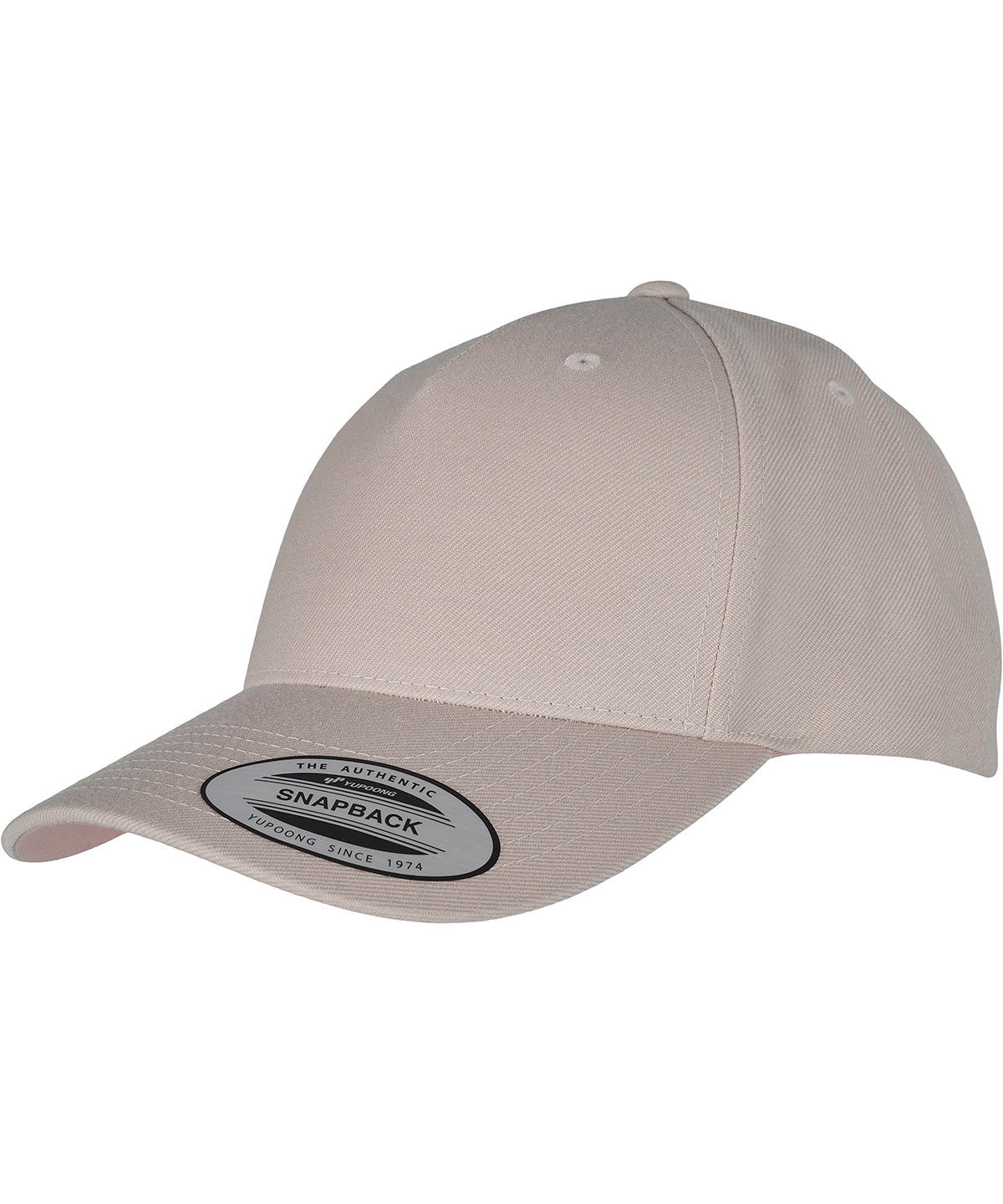 Flexfit by Yupoong YP158 YP classics 5-panel premium curved visor snapback cap (5789M) in Stone