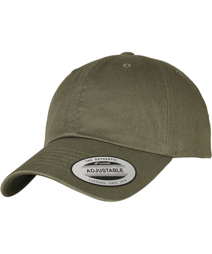 Flexfit by Yupoong YP160 Eco-wash dad cap (6245EC) in Olive Night