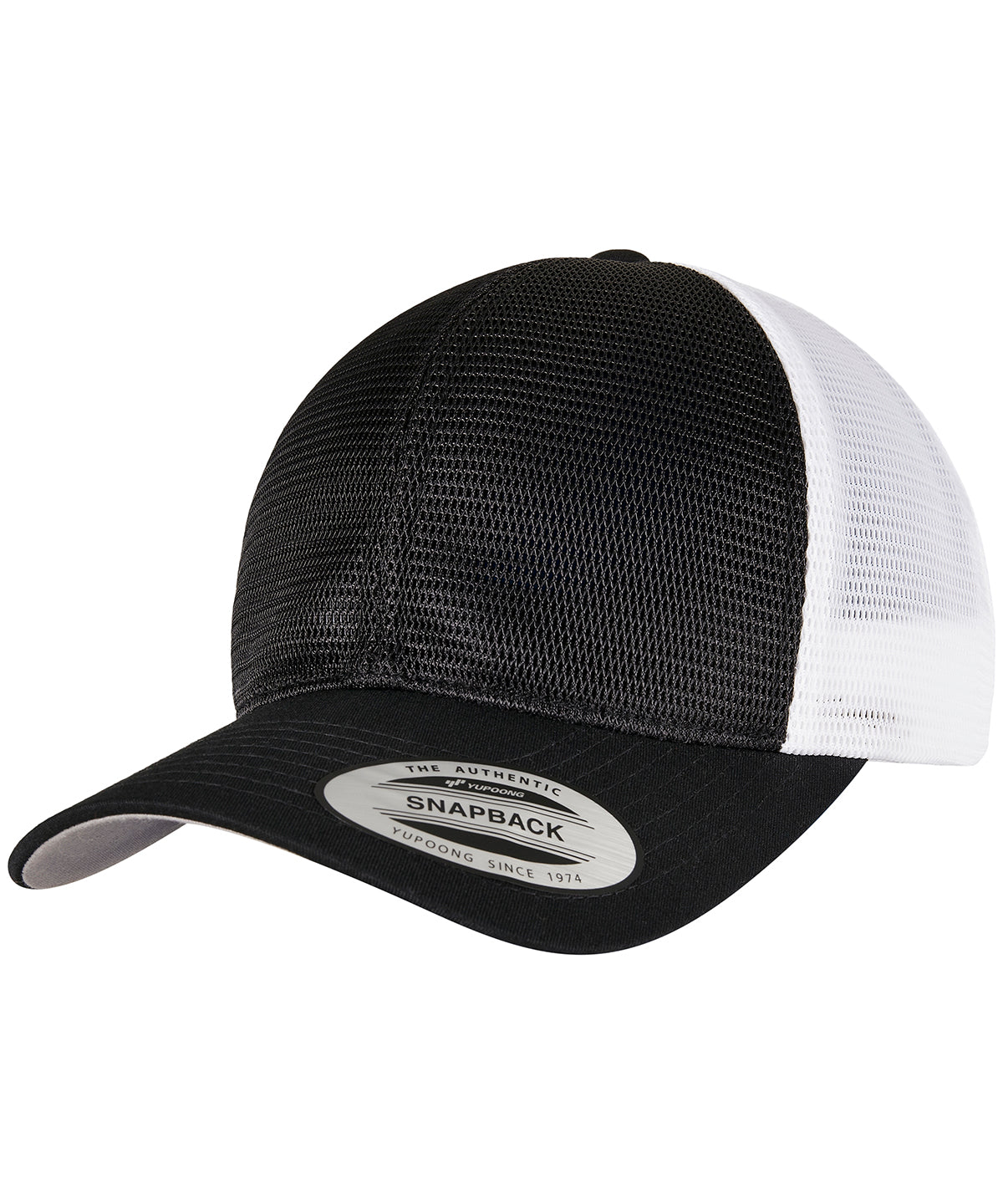 Flexfit by Yupoong YP162 360° omnimesh 2-tone cap (6360T) in Black/White