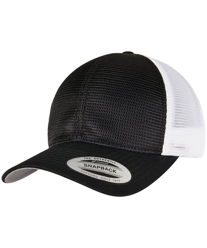 Flexfit by Yupoong YP162 360° omnimesh 2-tone cap (6360T) in Black/White