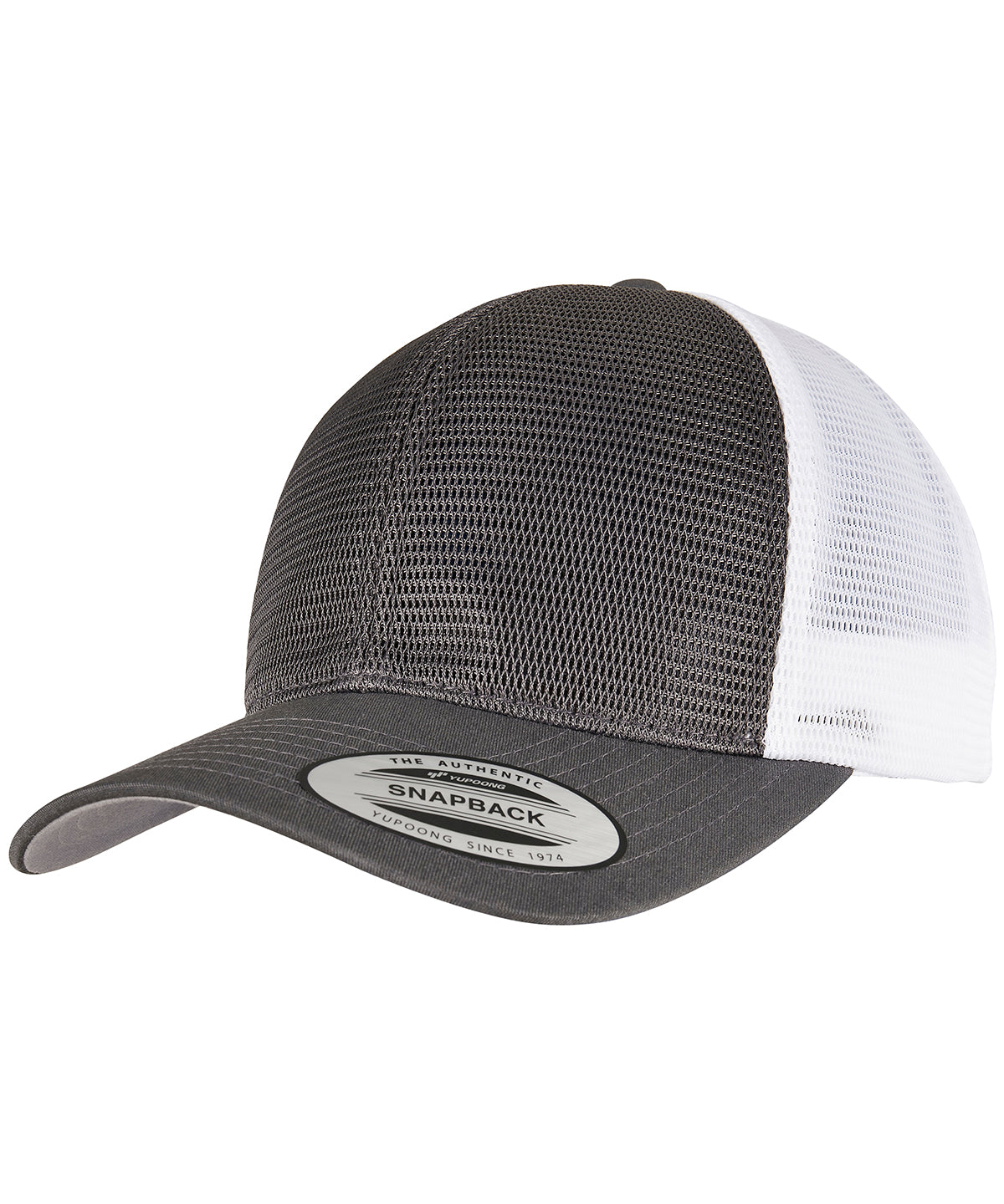 Flexfit by Yupoong YP162 360° omnimesh 2-tone cap (6360T) in Charcoal/White