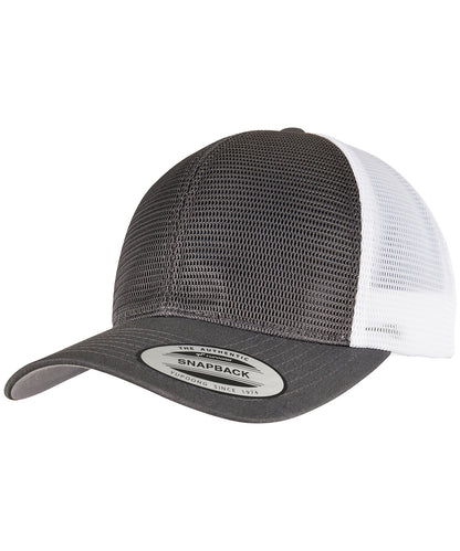 Flexfit by Yupoong YP162 360° omnimesh 2-tone cap (6360T) in Charcoal/White