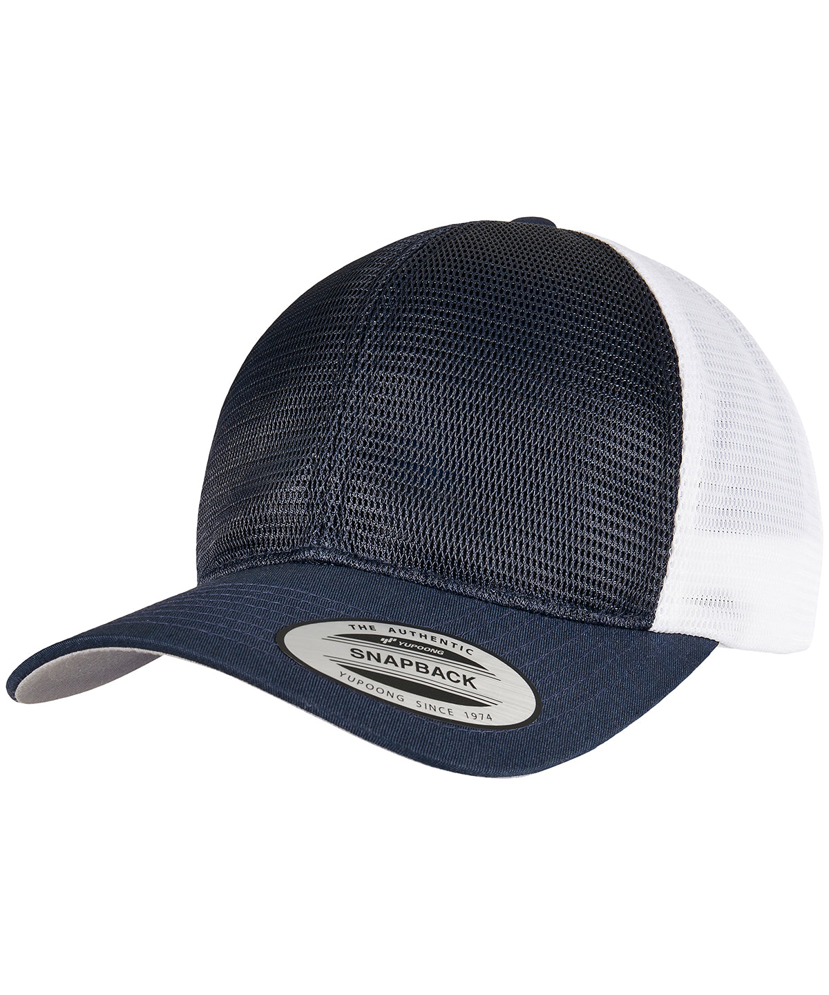 Flexfit by Yupoong YP162 360° omnimesh 2-tone cap (6360T) in Navy/White