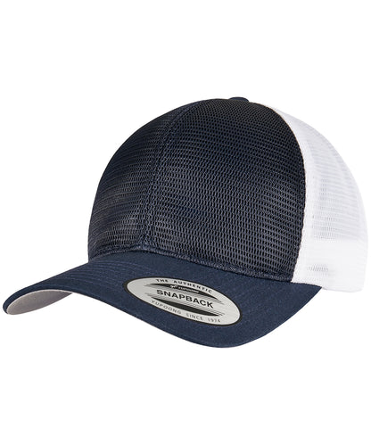 Flexfit by Yupoong YP162 360° omnimesh 2-tone cap (6360T) in Navy/White