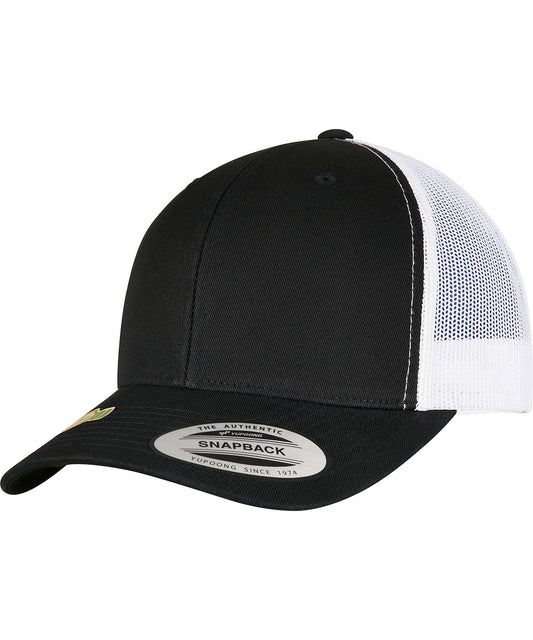 Flexfit by Yupoong YP164 YP classics recycled retro trucker cap 2-tone (6606RT) in Black/White