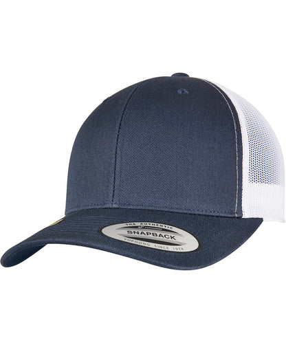 Flexfit by Yupoong YP164 YP classics recycled retro trucker cap 2-tone (6606RT) in Navy/White