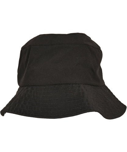 Flexfit by Yupoong YP167 Elastic adjuster bucket hat in Black