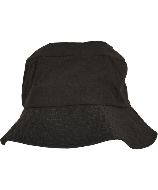 Flexfit by Yupoong YP167 Elastic adjuster bucket hat in Black