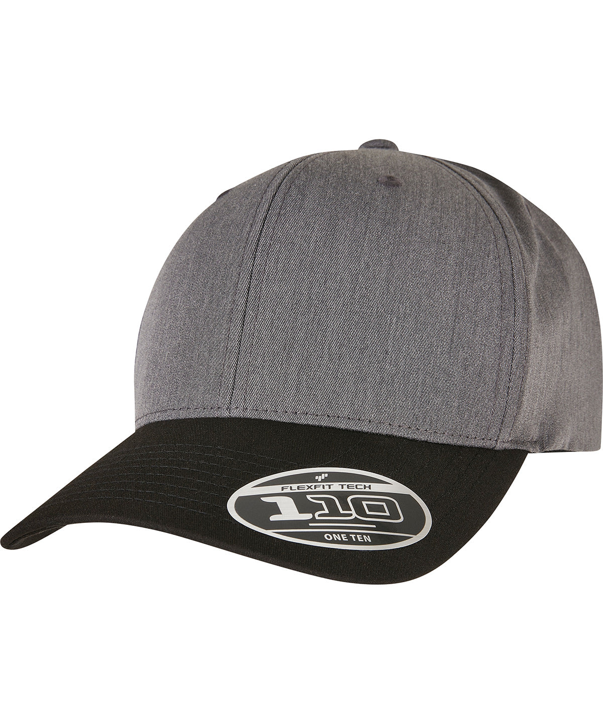 Flexfit by Yupoong YP183 110 Melange mix cap (110MM) in Dark Grey/Black