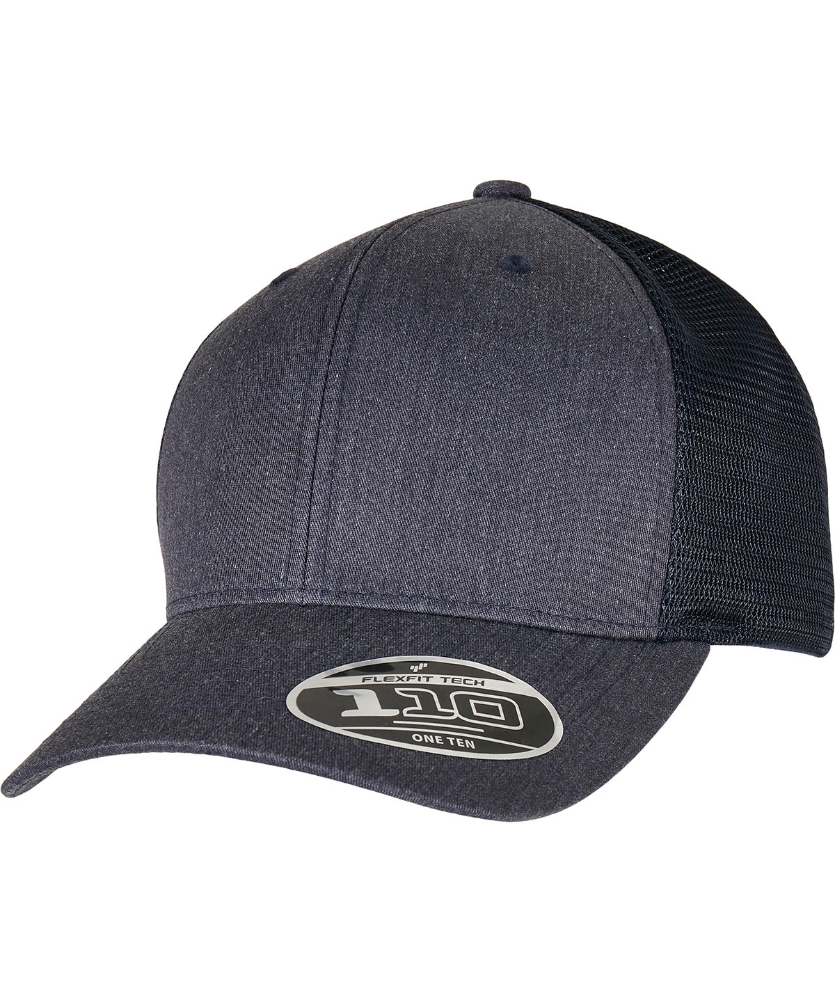 Flexfit by Yupoong YP185 110 Flexfit melange trucker (110PT) in Heather/Navy