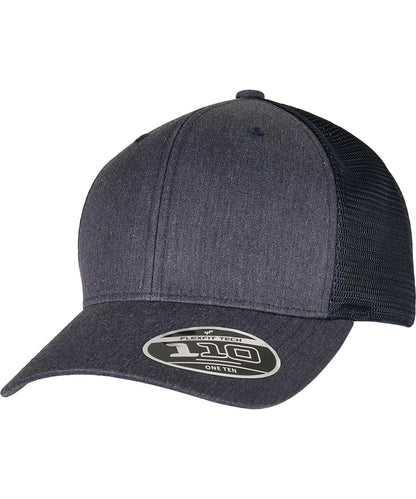 Flexfit by Yupoong YP185 110 Flexfit melange trucker (110PT) in Heather/Navy