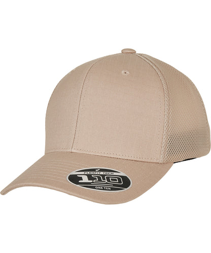 Flexfit by Yupoong YP188 110 Flexfit Ripstop mesh cap (110RM) in Khaki