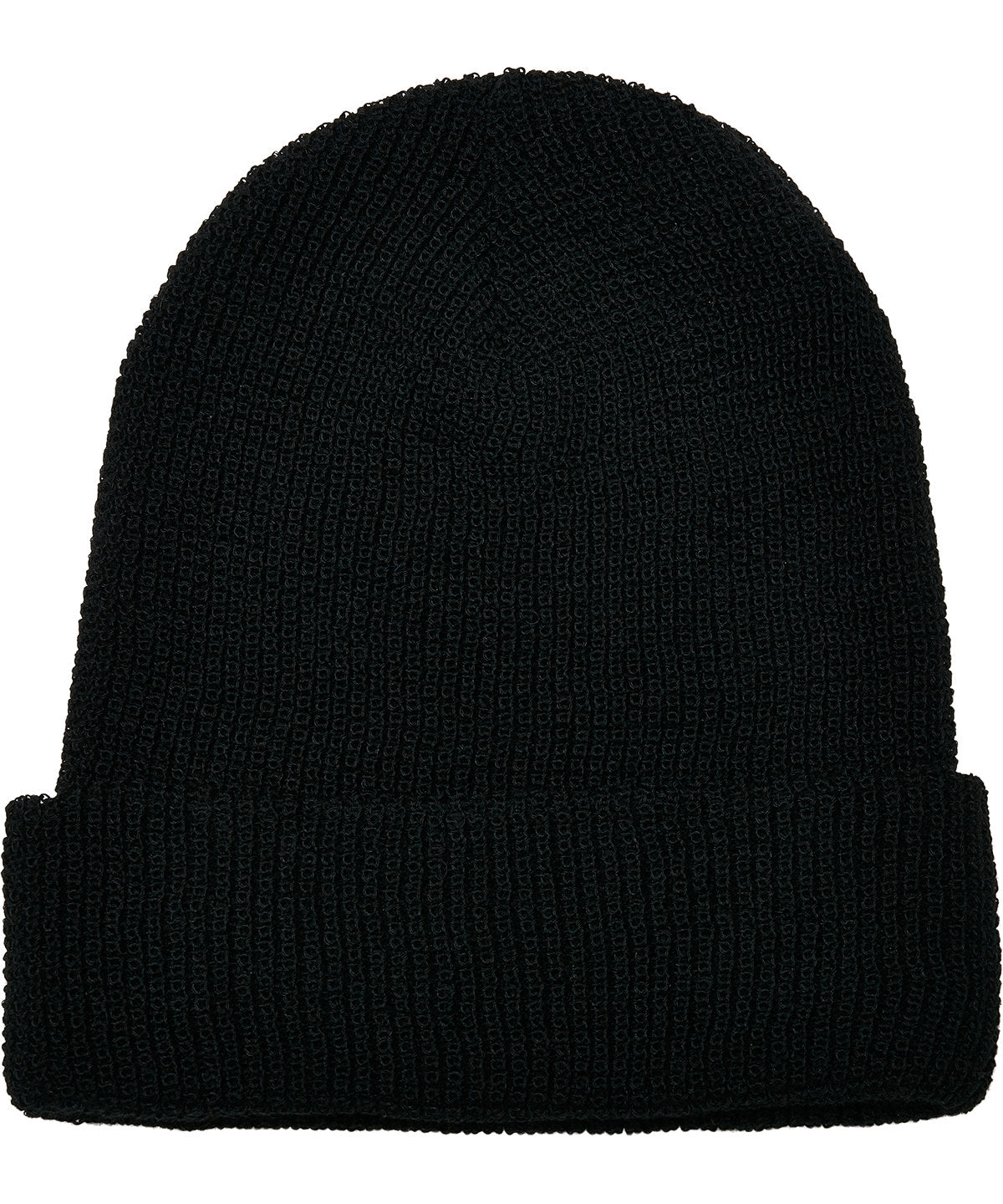 Flexfit by Yupoong YP192 Recycled yarn waffle knit beanie (1505RY) in Black