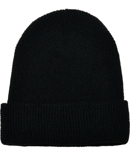 Flexfit by Yupoong YP192 Recycled yarn waffle knit beanie (1505RY) in Black
