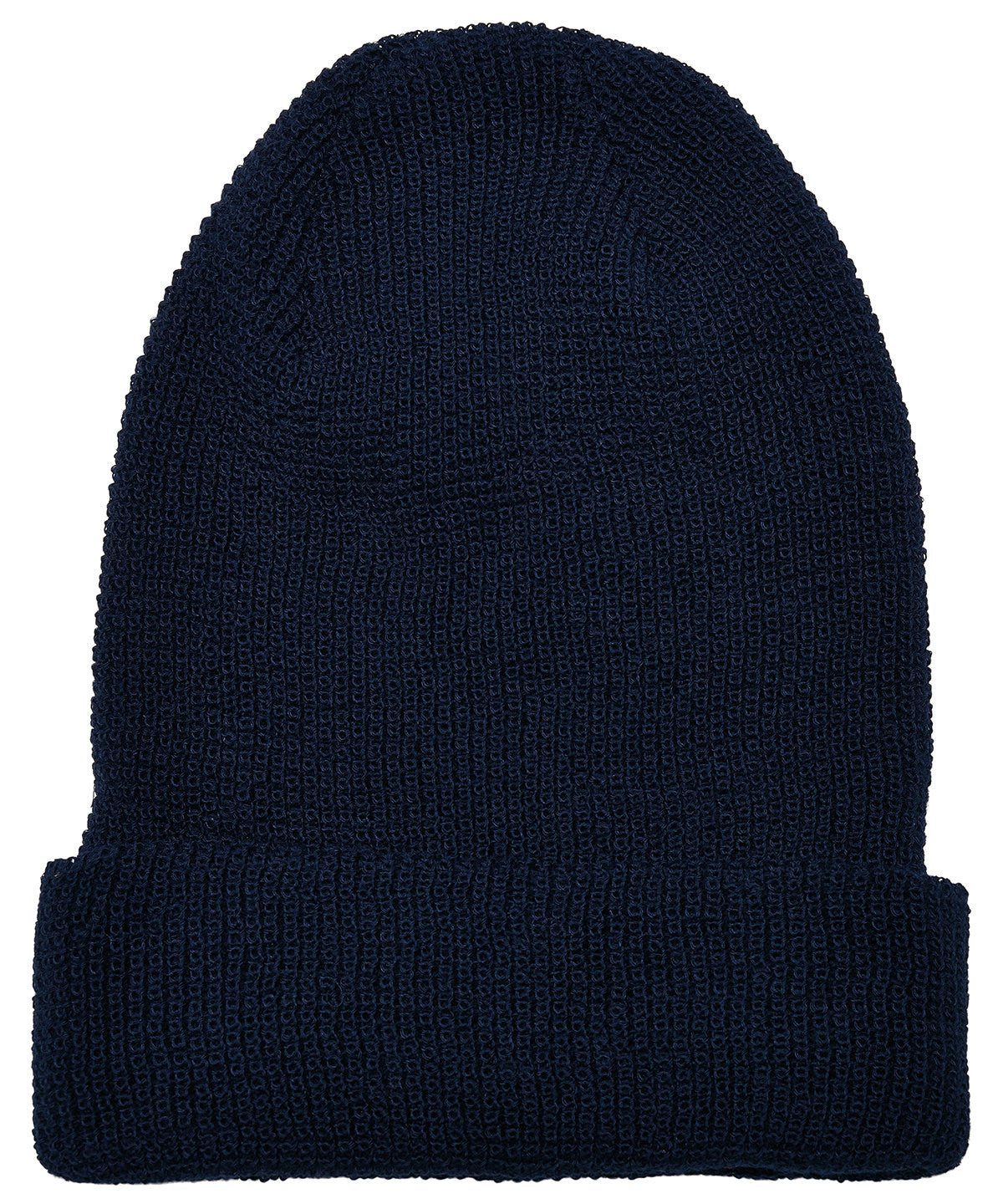 Flexfit by Yupoong YP192 Recycled yarn waffle knit beanie (1505RY) in Navy