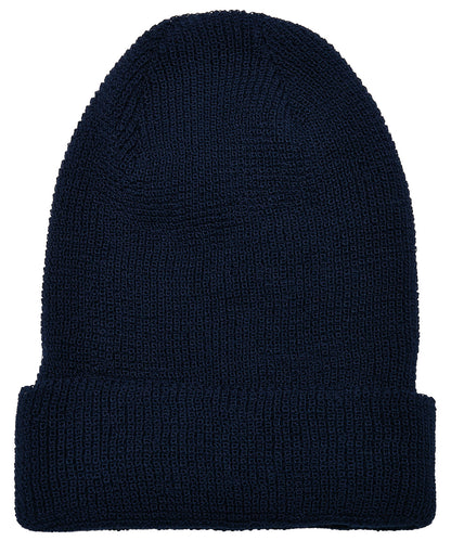 Flexfit by Yupoong YP192 Recycled yarn waffle knit beanie (1505RY) in Navy