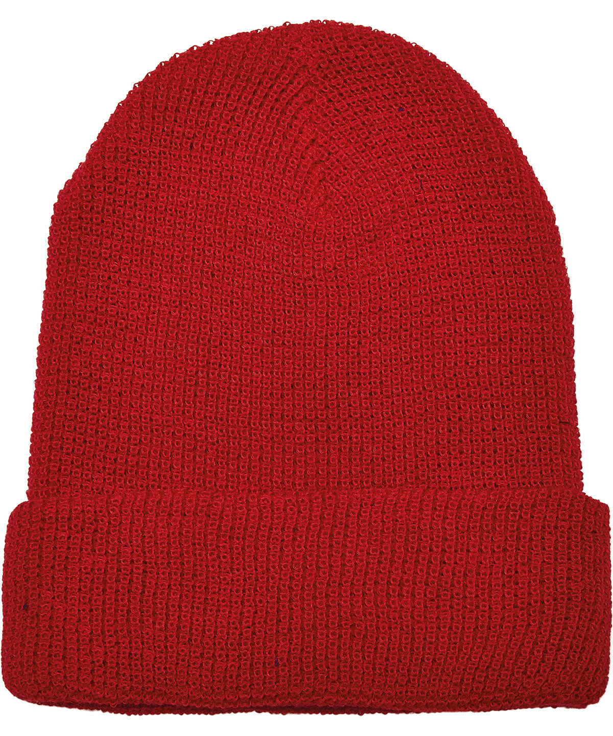 Flexfit by Yupoong YP192 Recycled yarn waffle knit beanie (1505RY) in Red