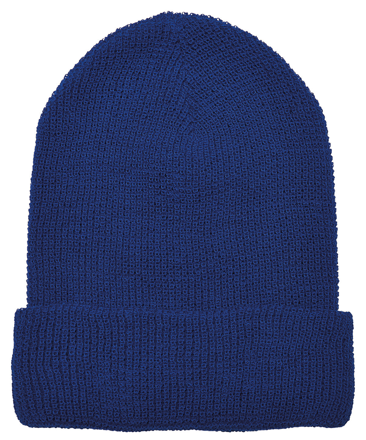 Flexfit by Yupoong YP192 Recycled yarn waffle knit beanie (1505RY) in Royal Blue
