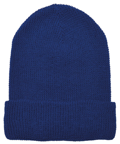 Flexfit by Yupoong YP192 Recycled yarn waffle knit beanie (1505RY) in Royal Blue
