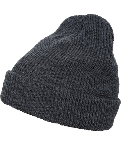 Flexfit by Yupoong YP193 Long knit beanie (1545K) in Dark Grey