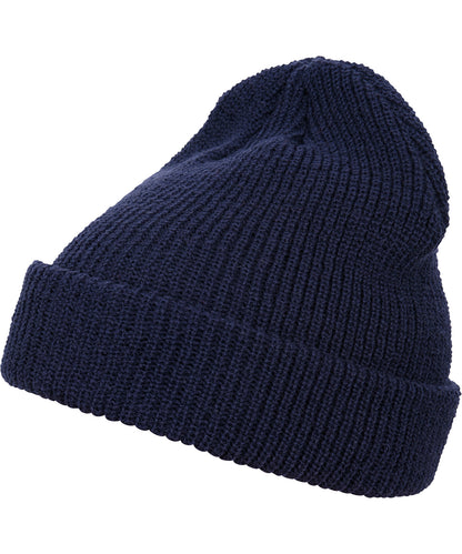 Flexfit by Yupoong YP193 Long knit beanie (1545K) in Navy