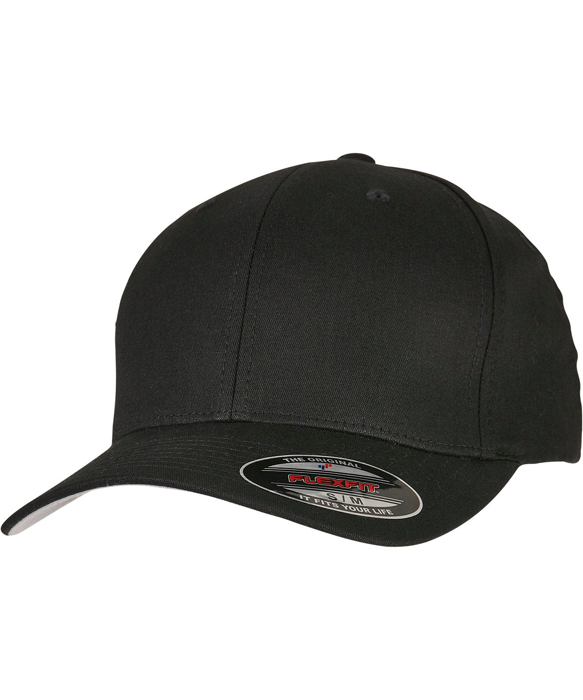 Flexfit by Yupoong YP195 V-Flexfit® cotton twill cap (5001) in Black