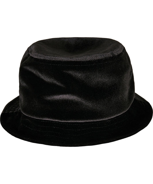 Flexfit by Yupoong YP206 Velvet bucket hat (5003VB) in Black