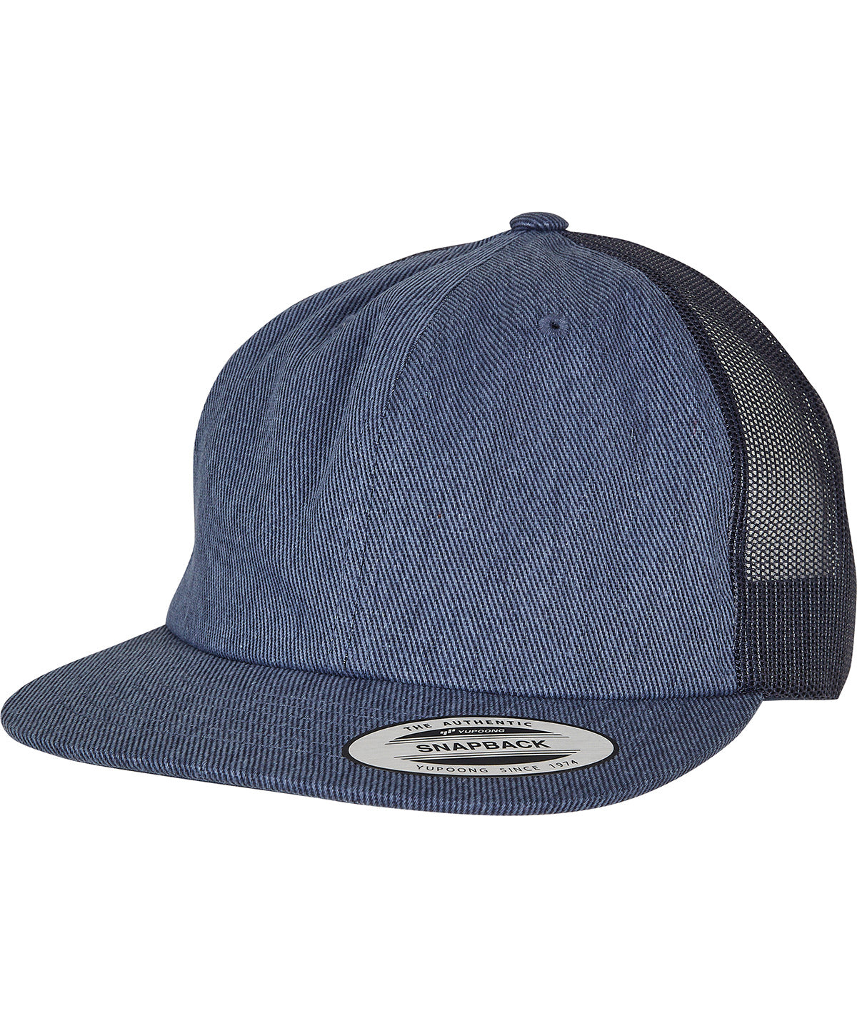 Flexfit by Yupoong YP209 Denim trucker (6006DT) in Blue Raw