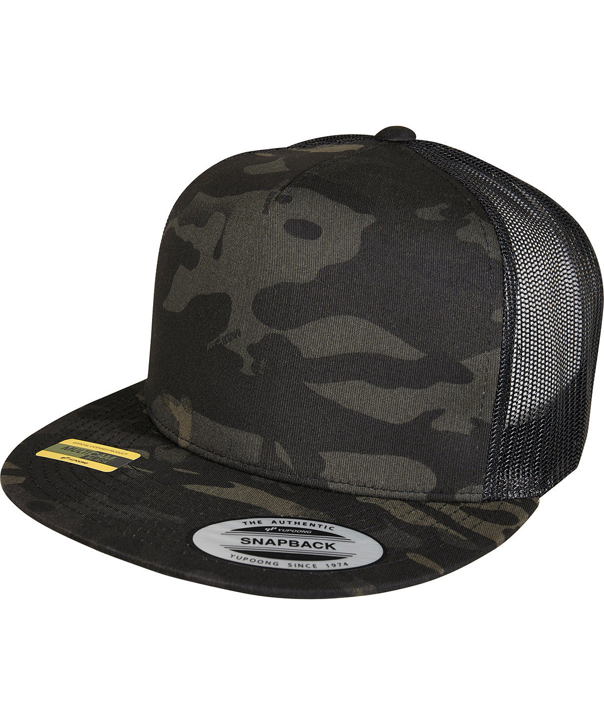 Flexfit by Yupoong YP210 Multicam® trucker cap (6006MC) in Black