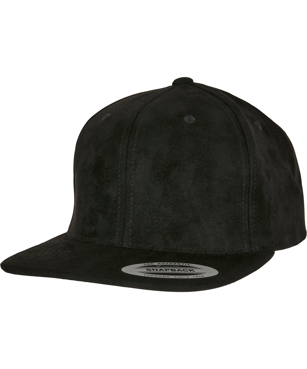 Flexfit by Yupoong YP216 Imitation suede leather snapback (6089SU) in Black