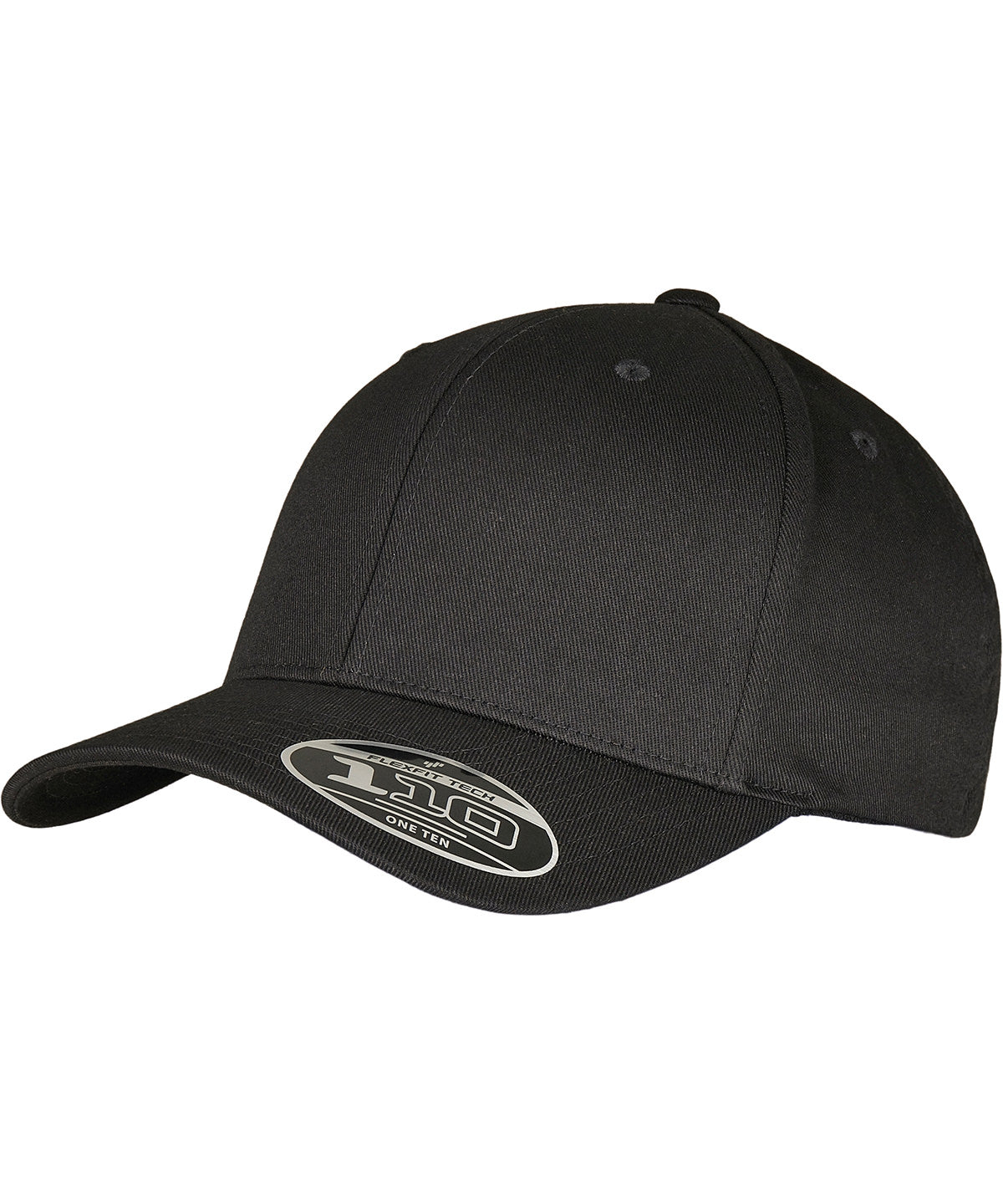Flexfit by Yupoong YP222 Flexfit woolly combed adjustable (6277DC) in Black/Black