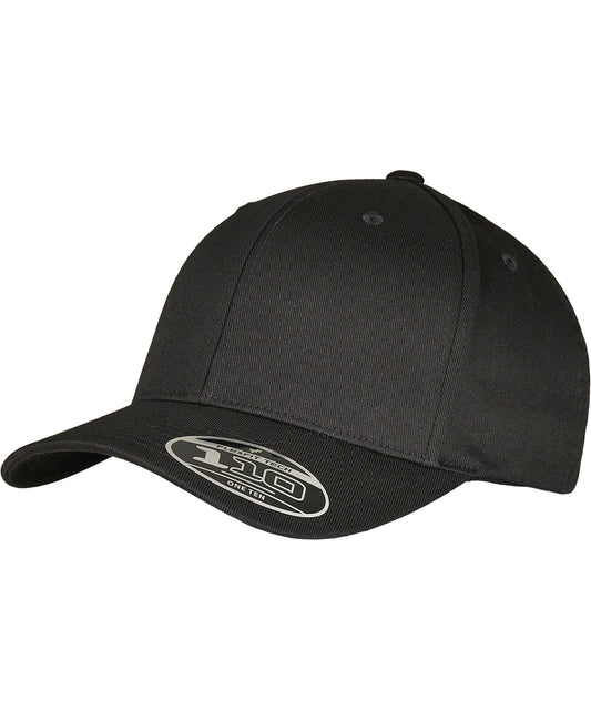 Flexfit by Yupoong YP222 Flexfit woolly combed adjustable (6277DC) in Black/Black