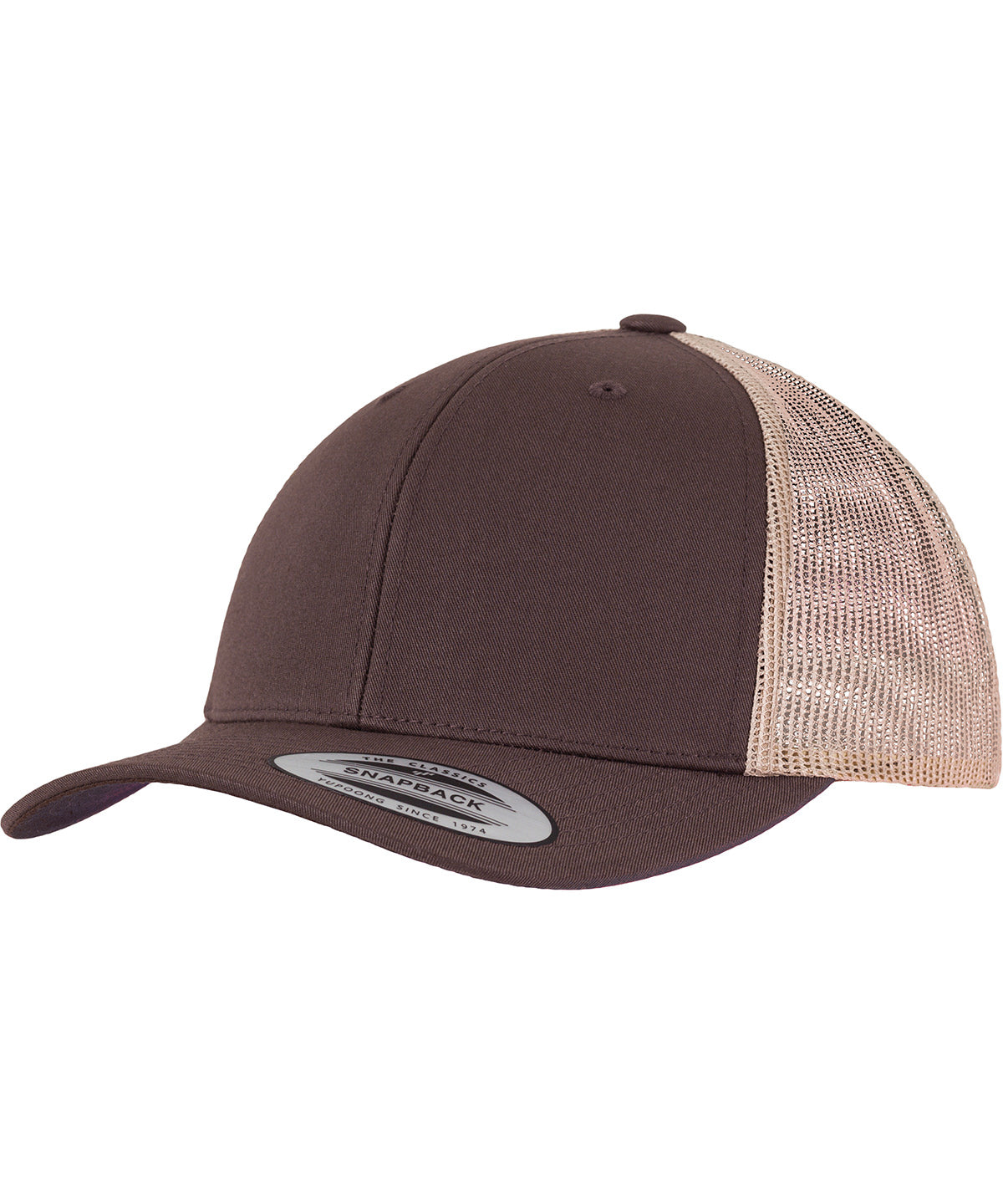 Flexfit by Yupoong YP237 Retro trucker 2-tone (6606T) in Brown/Khaki