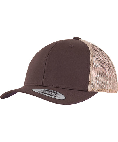 Flexfit by Yupoong YP237 Retro trucker 2-tone (6606T) in Brown/Khaki