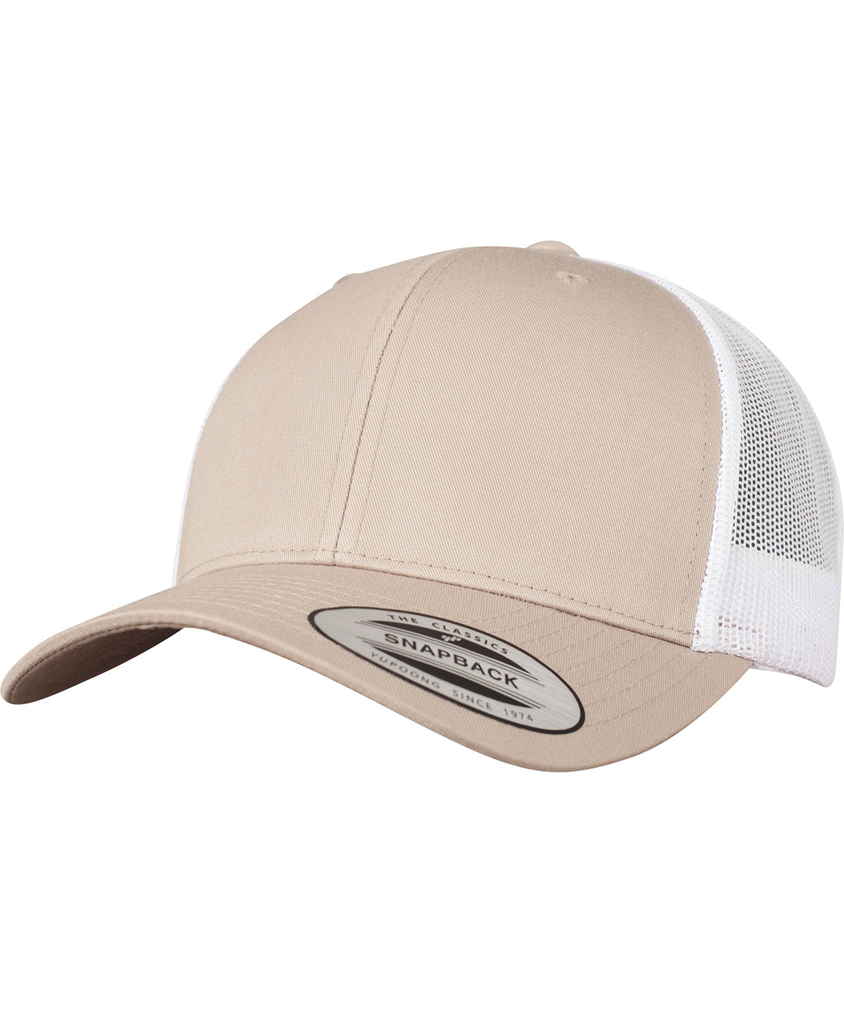 Flexfit by Yupoong YP237 Retro trucker 2-tone (6606T) in Khaki/White