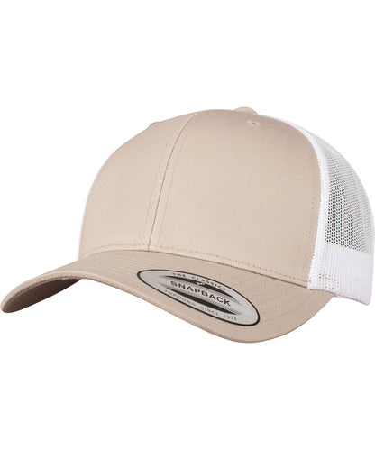 Flexfit by Yupoong YP237 Retro trucker 2-tone (6606T) in Khaki/White